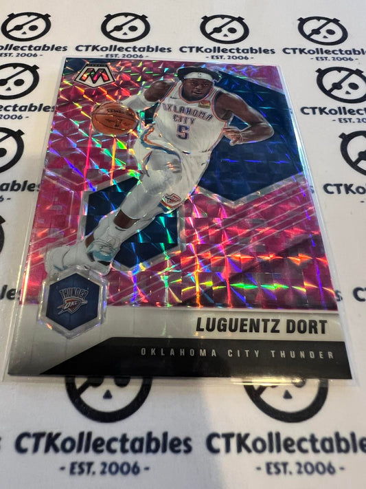2020-21 NBA Mosaic Pink Prizm Luguentz Dort #112 OKC