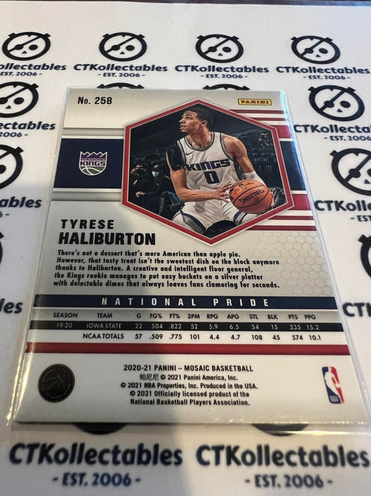 2020-21 NBA Mosaic National Colours Tyrese Haliburton #258 Kings