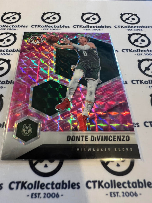 2020-21 NBA Mosaic Pink Prizm Donte DiVincenzo #13 Bucks