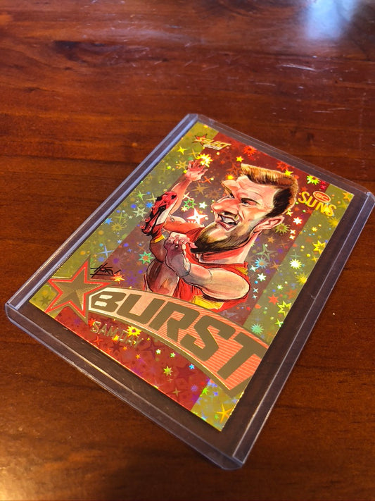 2019 AFL footy stars Sam Day Starburst Caricature SBTC33