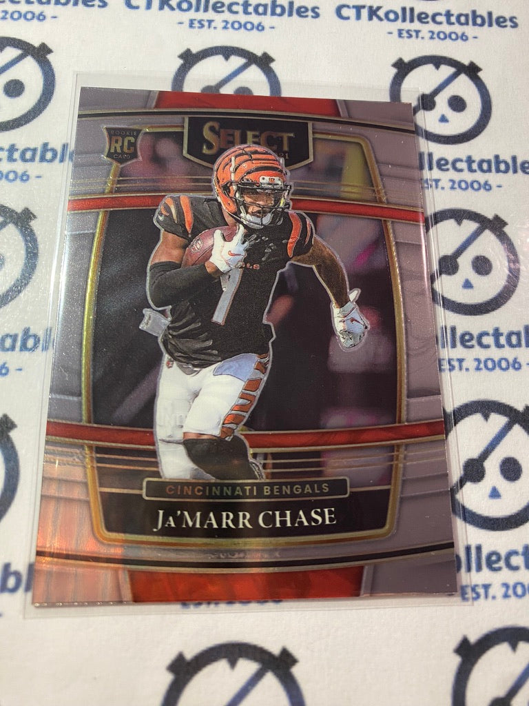 2021 NFL Panini Select Ja'Marr Chase Concourse Rookie RC #47 Bengals