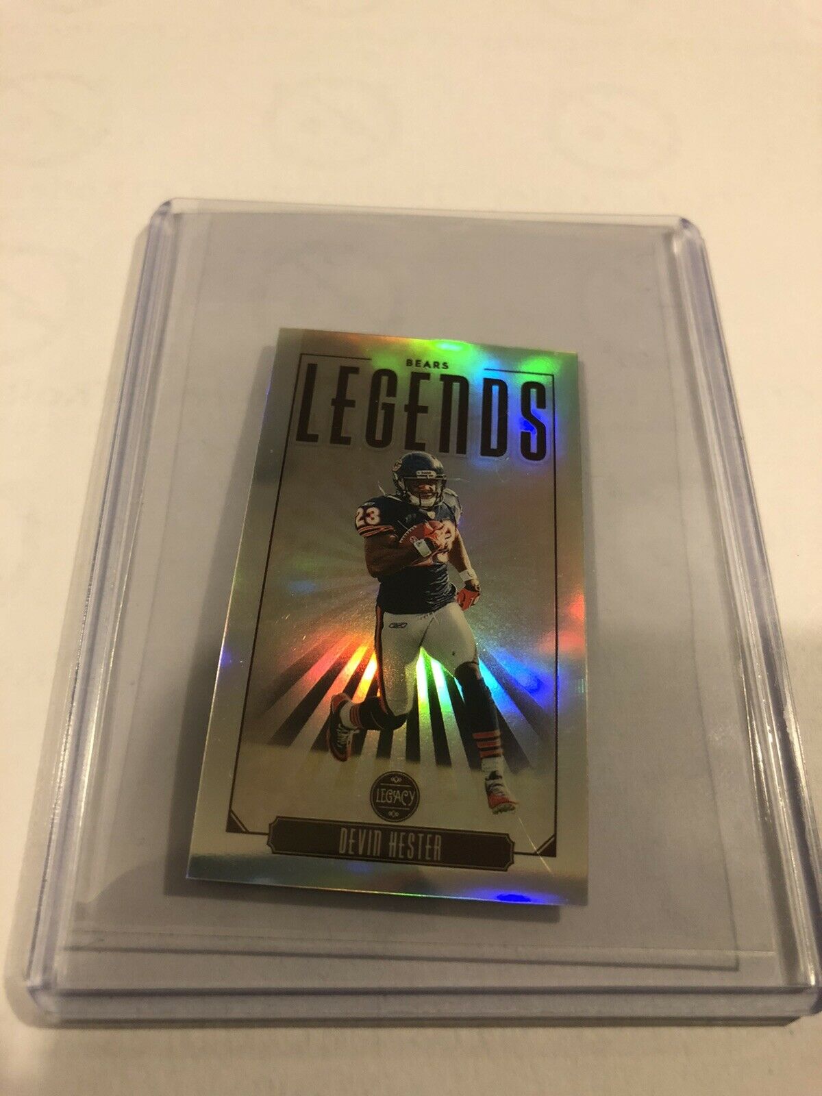 2020 NFL Legacy Devin Hester Silver Chrome Mini Bears