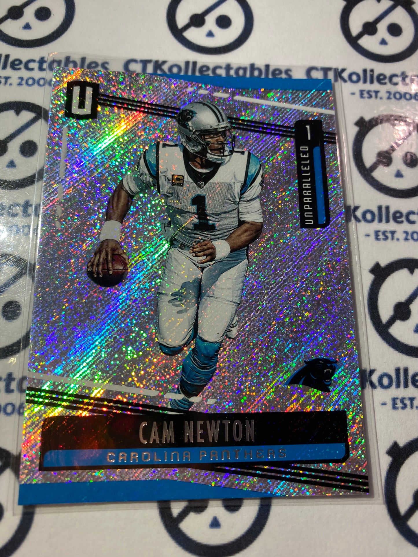 2019 Panini NFL Unparalleled Cam newton Base #139 Panthers