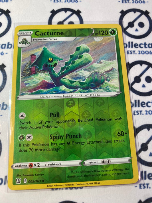 Cacturne #005/163 Reverse Holo Uncommon Pokémon Card Battle Styles