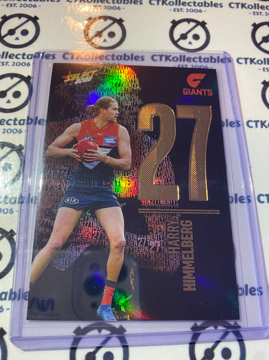 2022 AFL Footy Stars Numbers Midnight #NM94 Harry Himmelberg #097/130