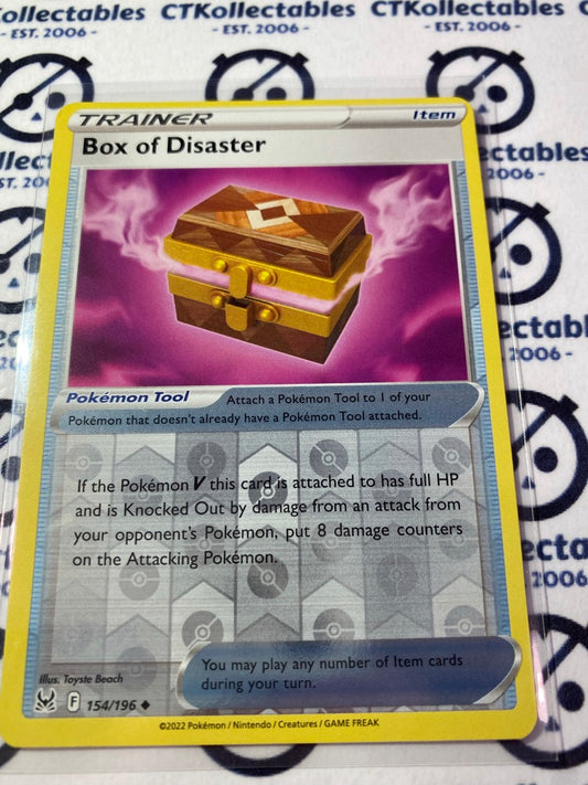 Trainer Box Of Disaster Reverse Holo #154/196 2022 Sword & Shield Lost Origin Pokemon Card