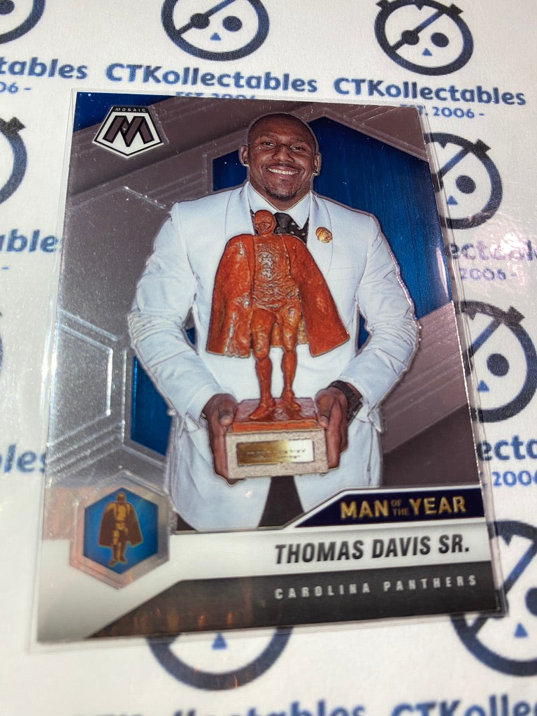 2021 Panini NFL Mosaic Thomas Davis Sr. Man of the Years Base #268 Panthers