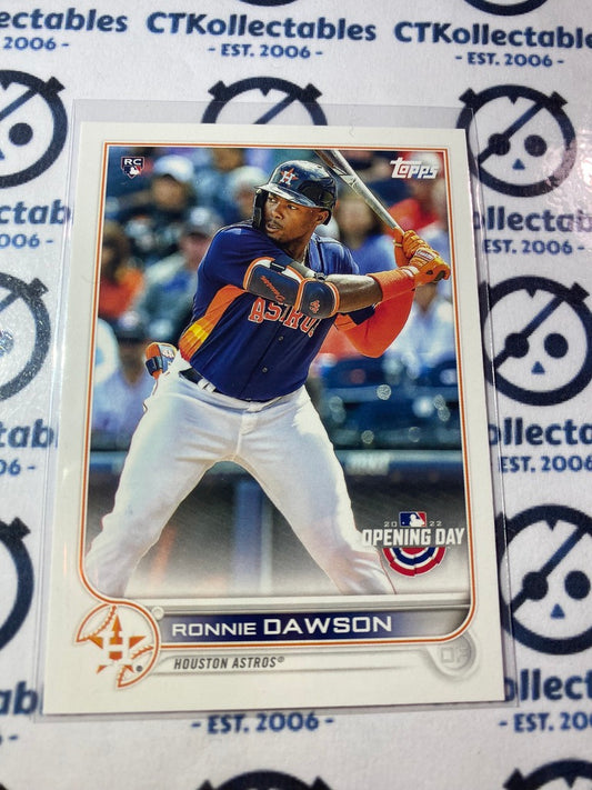 2022 Topps Opening Day Baseball Ronnie Dawson Rookie card RC #196 Astros