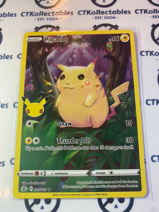 Pikachu Full art #005/025 Pokemon Celebrations 25th Anniversary