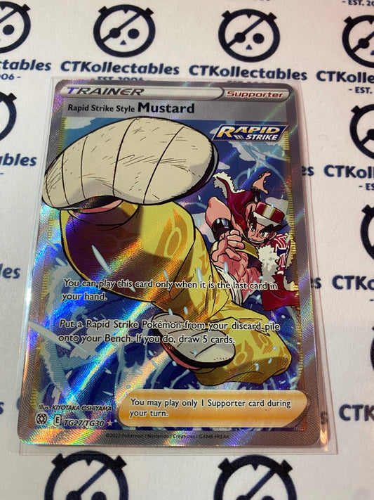 Rapid Strike Style Mustard #TG27/TG30 full Art Ultra Rare Pokémon Card Brilliant Stars