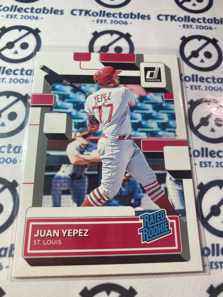 2022 Panini Donruss Baseball Rated Rookie #69 Juan Yepez St. Louis