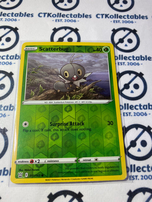 Scatterbug #011/163 Reverse Holo Pokémon Card Battle Styles