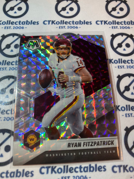 2021 Panini NFL Mosaic Ryan Fitzpatrick Silver Mosaic Prizm #197 Washington