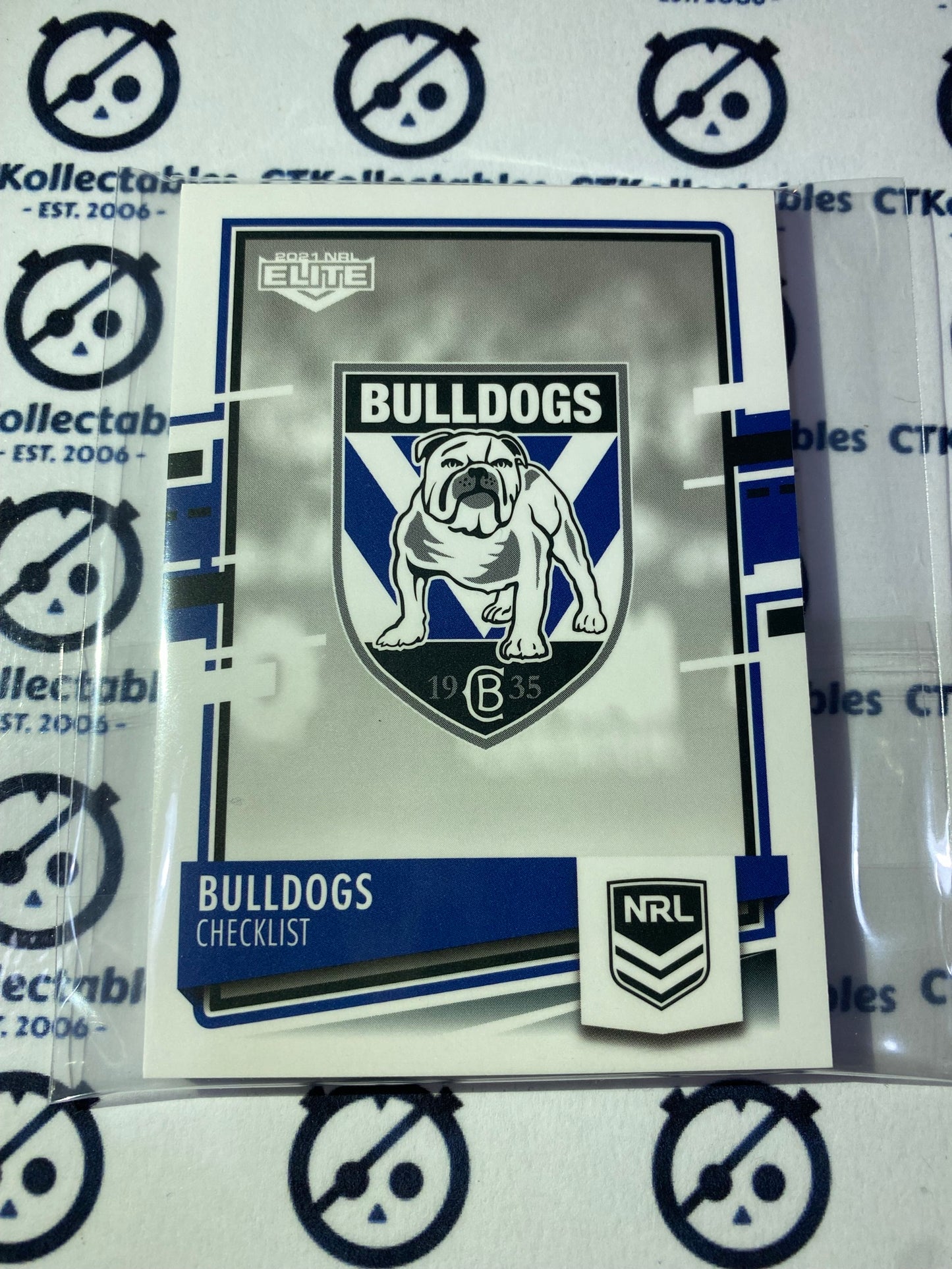 2021 NRL Elite Canterbury Bulldogs base team set