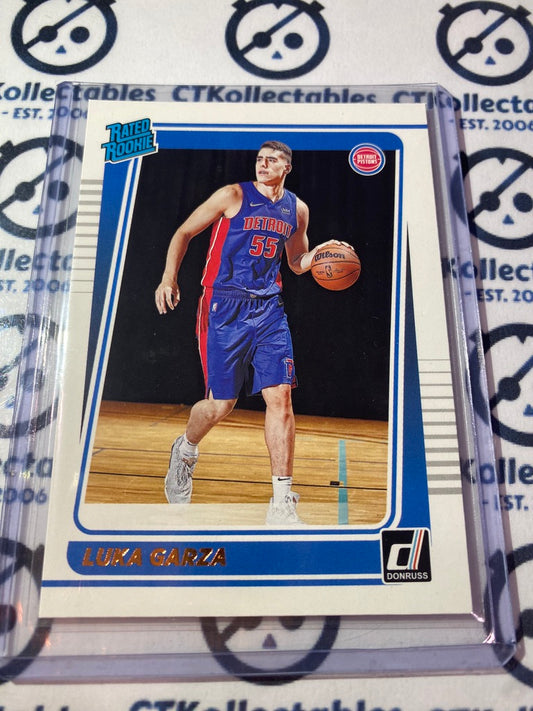 2021-22 NBA Donruss Luka Garza Rated Rookie #214 Pistons