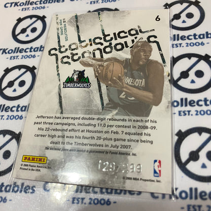 2009-10 Panini Rookies & Stars Statistical Standouts Jersey #129/299