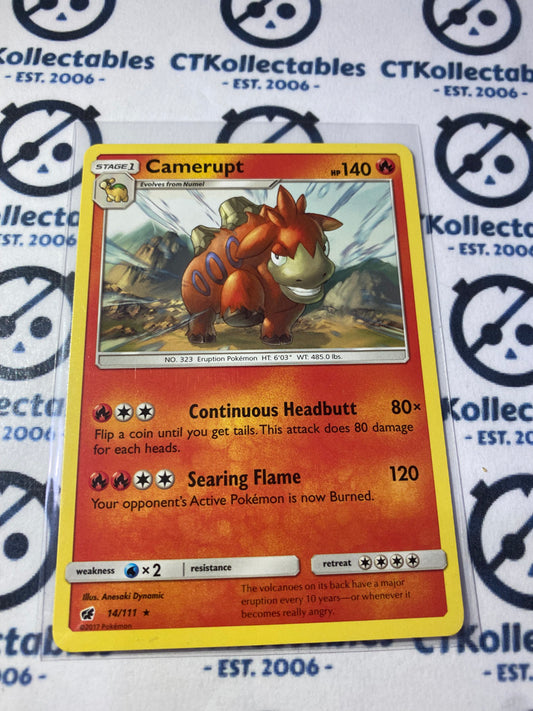 Camerupt base 67/149 Sun & Moon: Crimson Invasion Pokemon Card