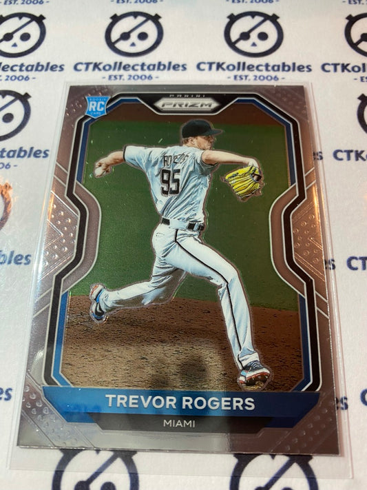 2021 Panini Prizm Baseball Trevor Rogers Rc Rookie card #73 Miami