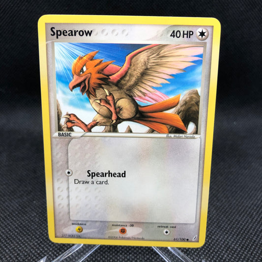 Spearow Base #61/100 EX Crystal Guardians Pokemon Card