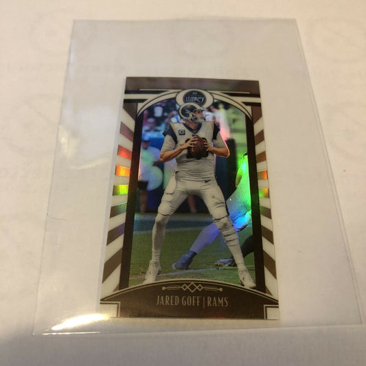 2020 NFL Legacy Jared Goff #004/100 Bronze Premium Refractor Mini SP Rams