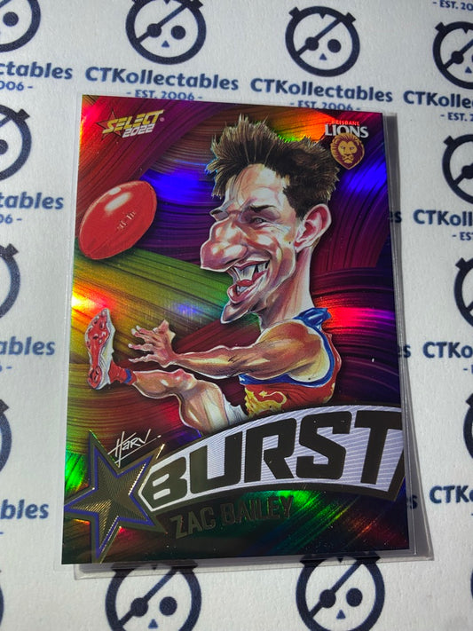 2022 AFL Footy Stars Starburst Paint - Zac Bailey SBP5