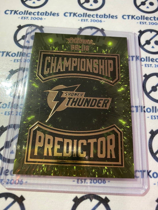 2022/2023 TLA Cricket Traders Championship Predictor Sydney Thunder #086/145