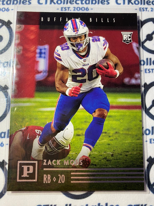 2020 NFL Chronicles Base Zach Moss Panini RC #pa-26 Bills