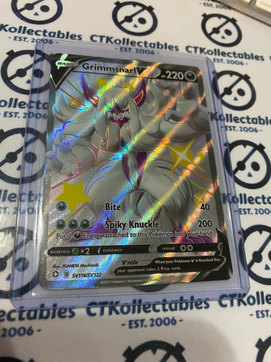 Grimmsnarl V Shiny Full Art SV116/122 Shining Fates Pokemon Card