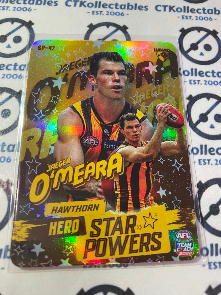 2022 AFL Teamcoach Team Colours Star powers Jaeger o'meara SP-47 CODE UNUSED