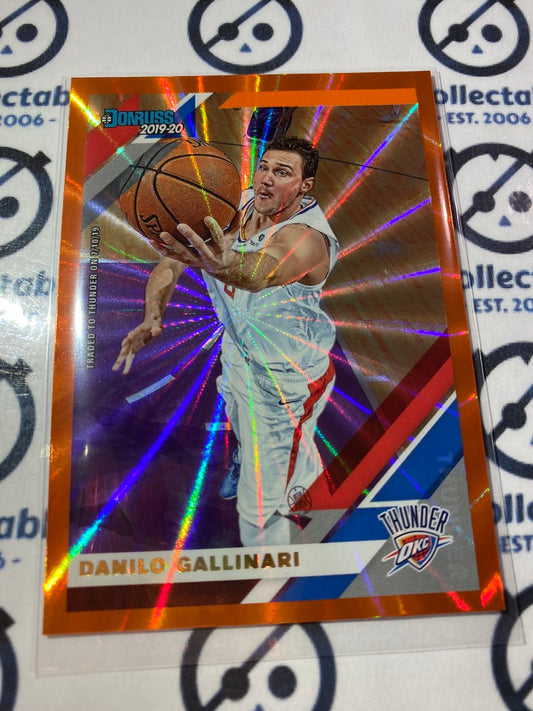 2019-20 NBA Donruss Danilo Gallinari Orange Laser #87 Thunder