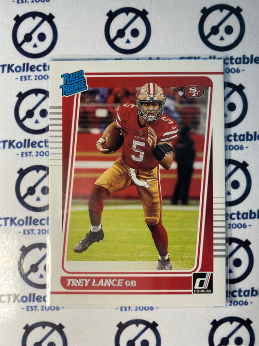 2021 NFL Donruss Rated Rookie Trey Lance RC #254 49ers QB