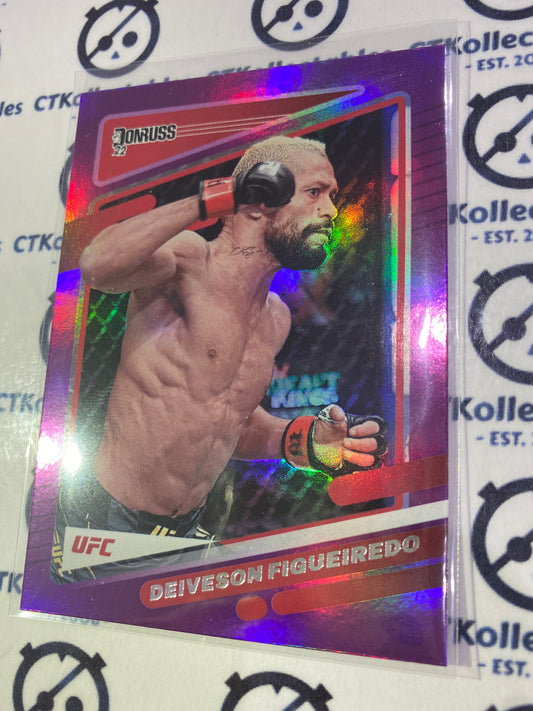 2022 UFC Panini Donruss Deiveson Figuiredo Purple Holo #67 Flyweight