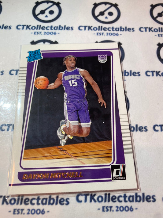 2021-22 NBA Donruss Davion Mitchell Rated Rookie #205 Kings