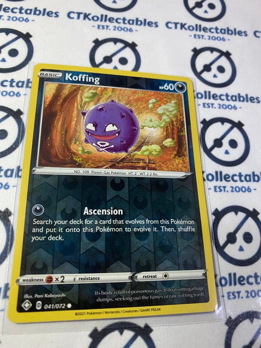 Koffing #041/072 Reverse Holo Pokémon Card Shining Fates