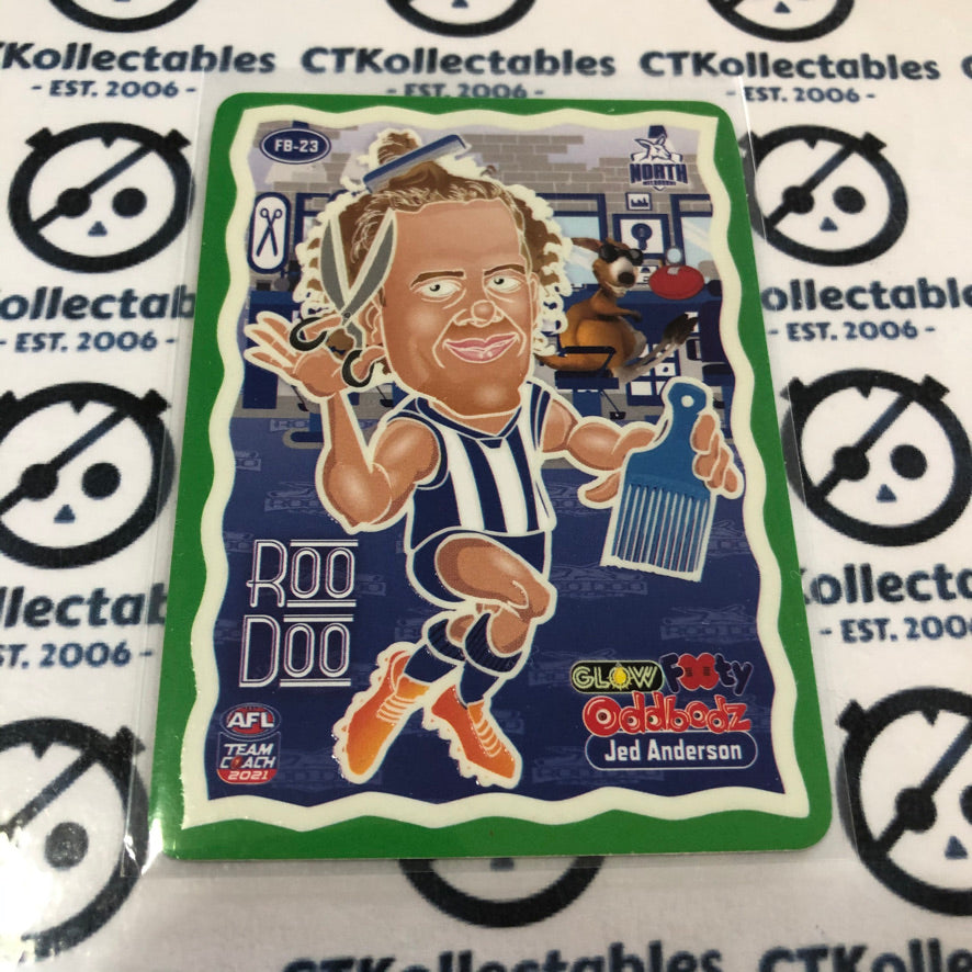 2021 AFL Teamcoach Jed Anderson Glow Oddbodz FB-23
