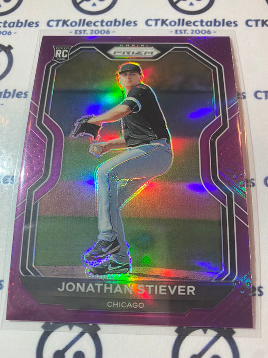 2021 Panini Prizm Baseball Jonathan Stiever Purple Prizm #68 Chicago