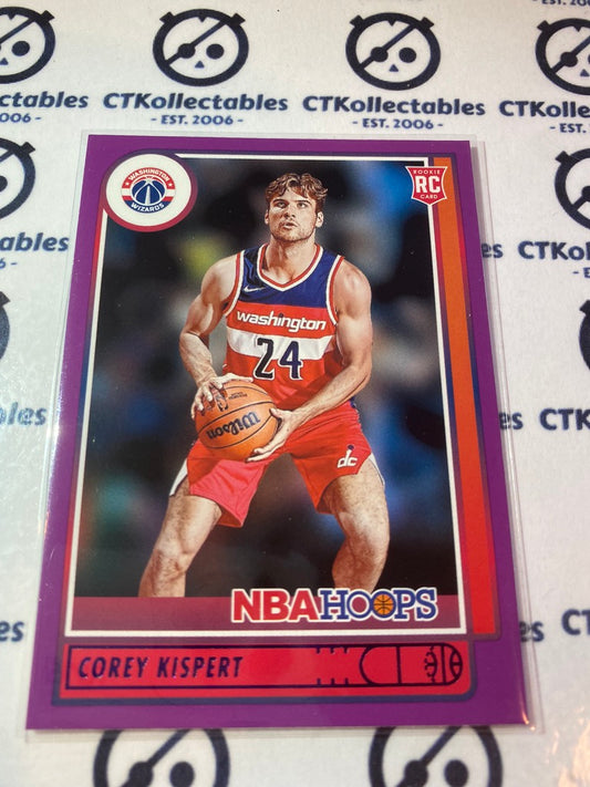 2021 Panini NBA HOOPS Purple Parallel Corey Kispert RC #212 Wizards