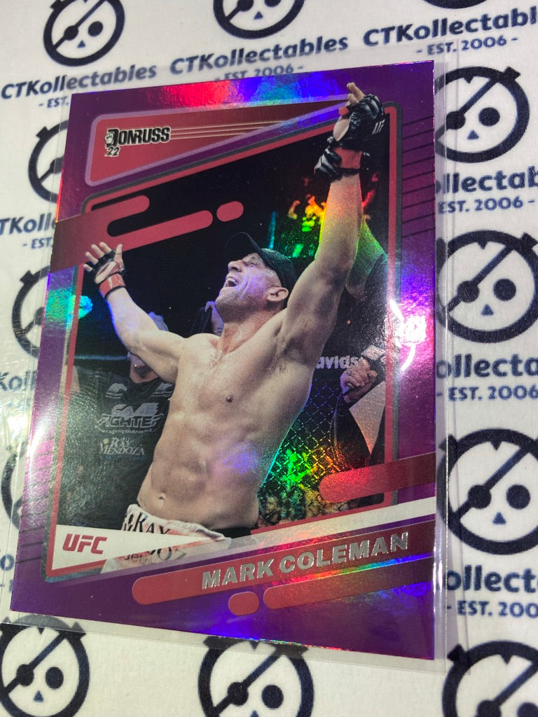 2022 UFC Panini Donruss Mark Coleman Purple Holo #162 Heavyweight
