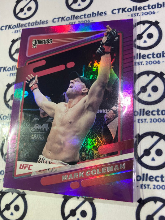 2022 UFC Panini Donruss Mark Coleman Purple Holo #162 Heavyweight
