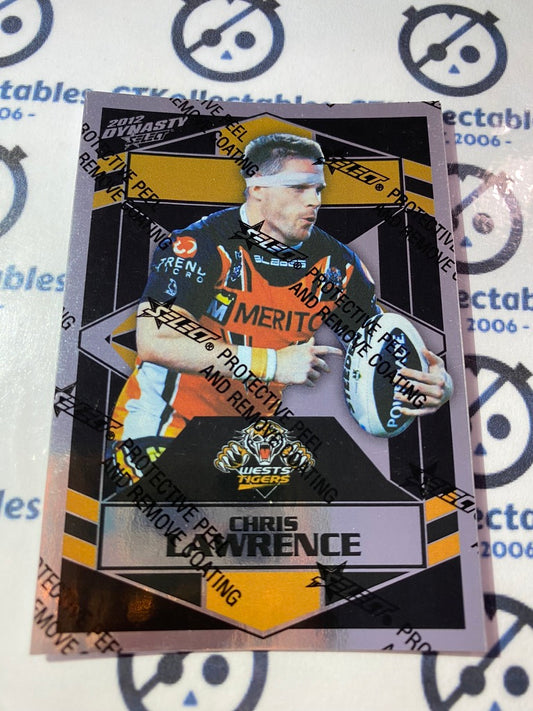 2012 NRL Select Dynasty Silver Parallel #SP191 Chris Lawrence Tigers