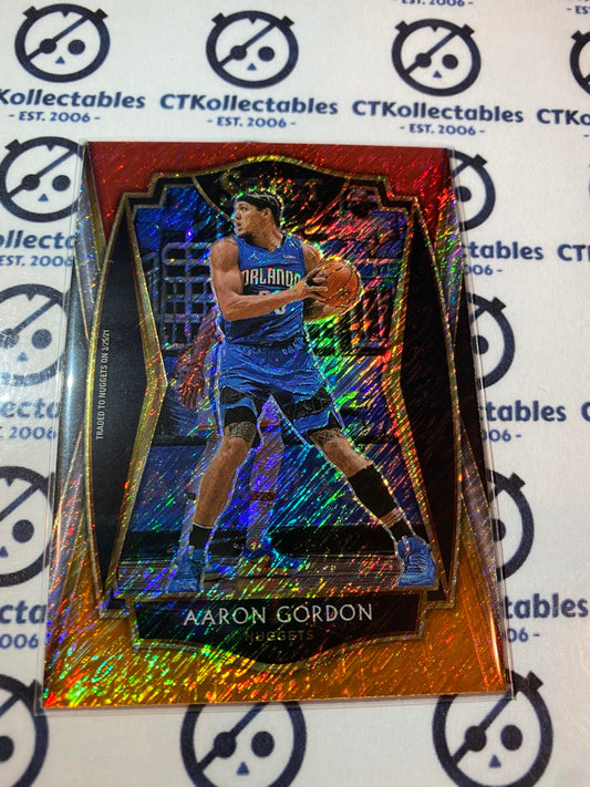 2020-21 Panini NBA Select Aaron Gordon Red White Orange prizm #134