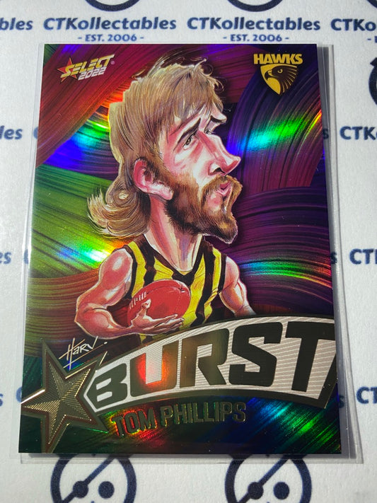 2022 AFL Footy Stars Starburst Paint - Tom Phillips SBP40