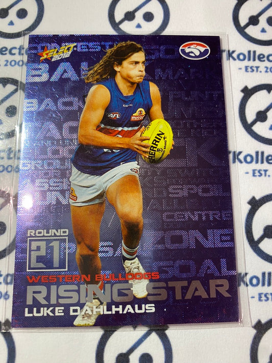 2012 AFL Champions Luke Dahlhaus Rising Star RS21 Bulldogs