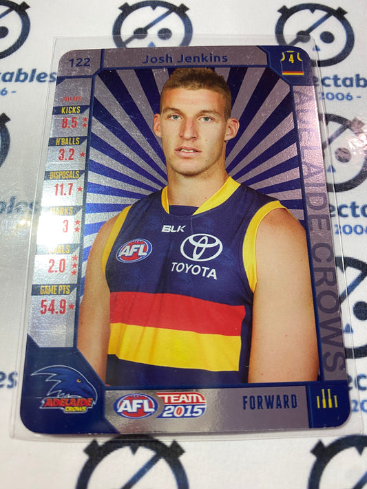 2015 AFL Teamcoach Silver #122 Josh Jenkins Crows