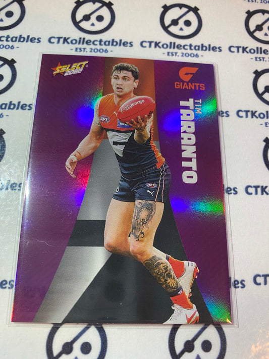 2022 AFL Footy Stars Purple Parallel - Tim Taranto #PP79
