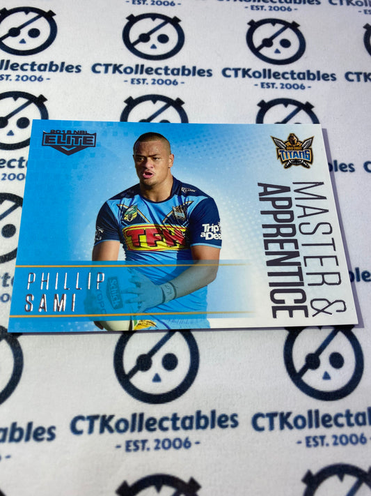 2018 NRL Elite Master & Apprentice Phillips Sami MA10/32 Titans