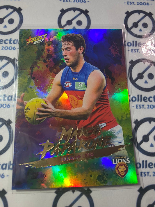 2017 AFL Select Footy Stars Holofoil - #HF16 Marco Paparone Lions