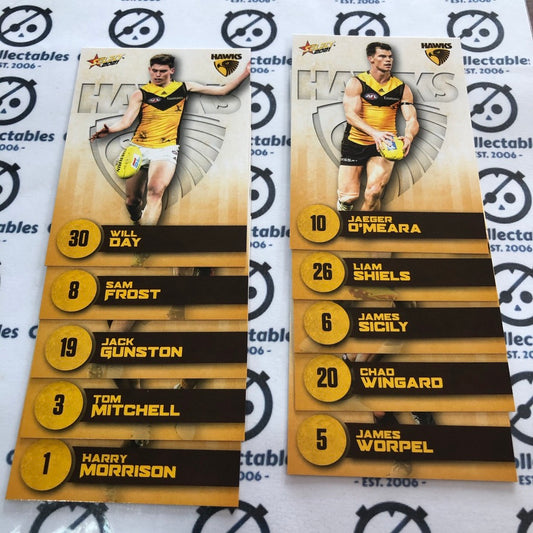 2021 AFL Footy Stars Hawthorn Hawks 10 team Set