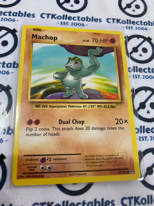 Machop #57/108 Base Pokémon Card XY EVOLUTIONS