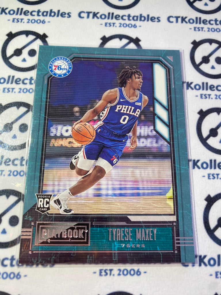 2020-21 NBA Panini Chronicles Playbook Tyrese Maxey Rookie RC #168 76ers
